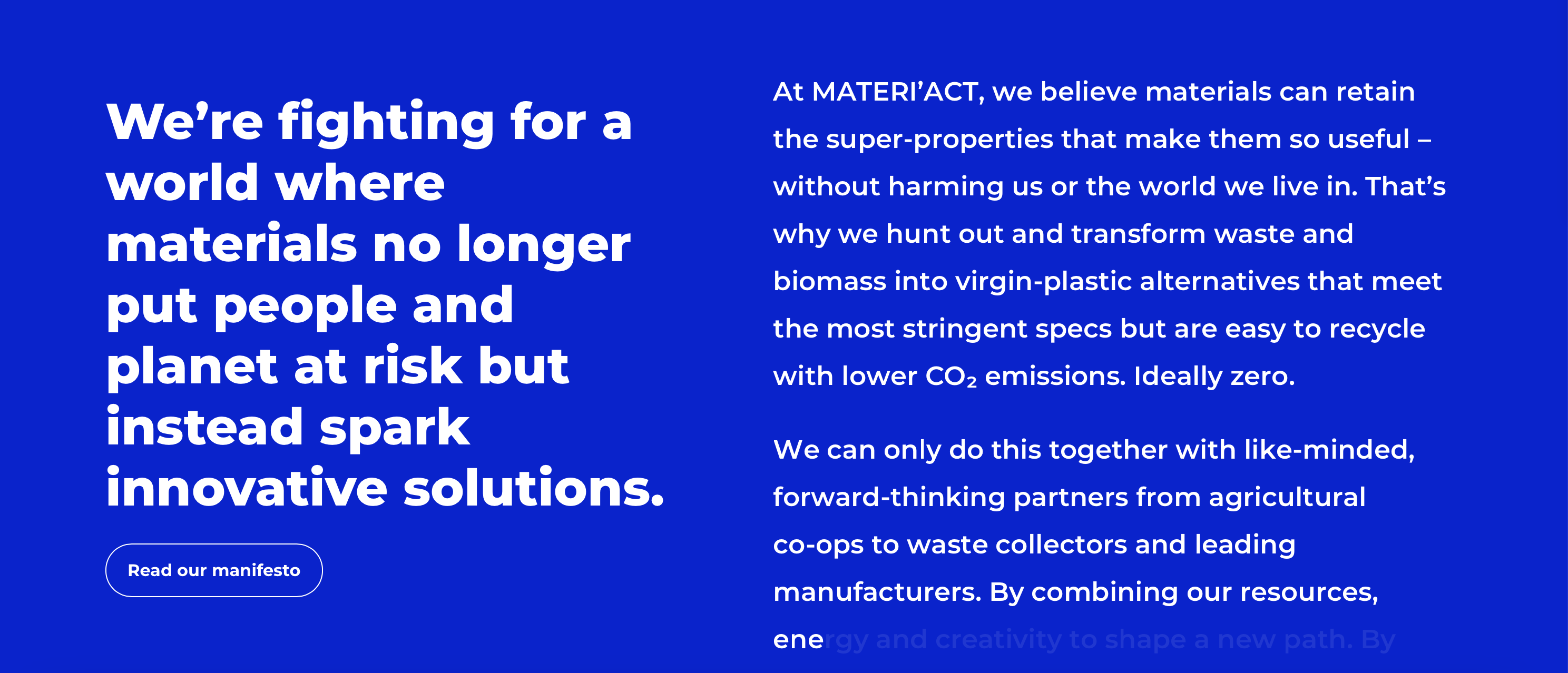 Materi'Act Manifesto