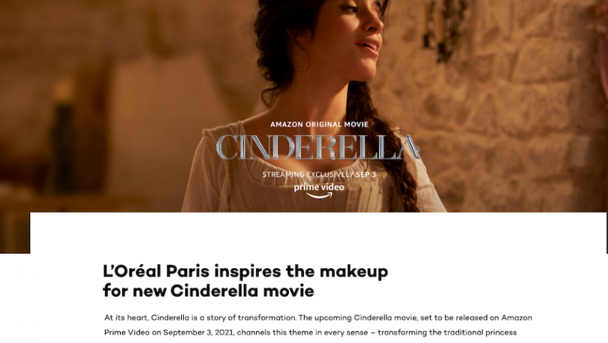 Cinderalla – L’Oréal Paris – english copywriter in paris